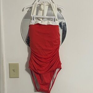 Ralph Lauren Red and White Women's One Piece